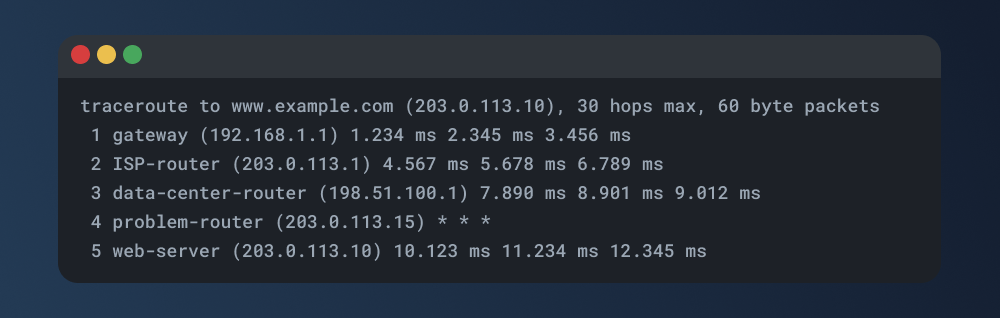 Common Network Troubleshooting Use Cases: Traceroute