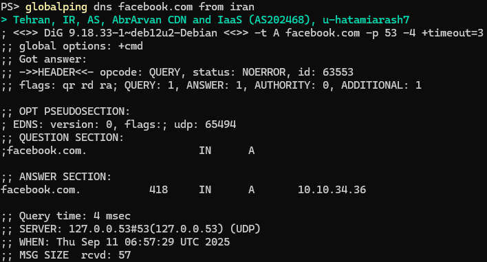 Explore global internet censorship with network testing