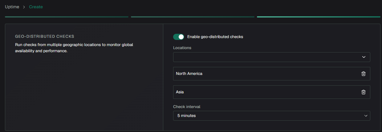 Enable geo-distributed checks in your monitor to run them through Globalping.