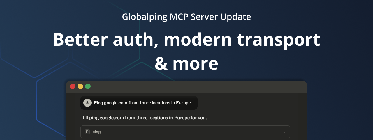 MCP server update: Auth, modern MCP support & more